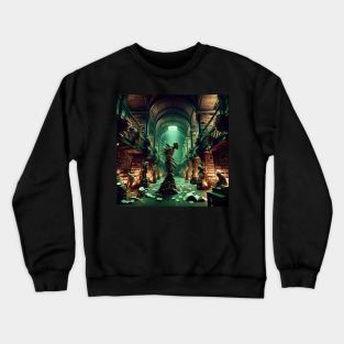 Ancient Library's Books Whisper Life Crewneck Sweatshirt